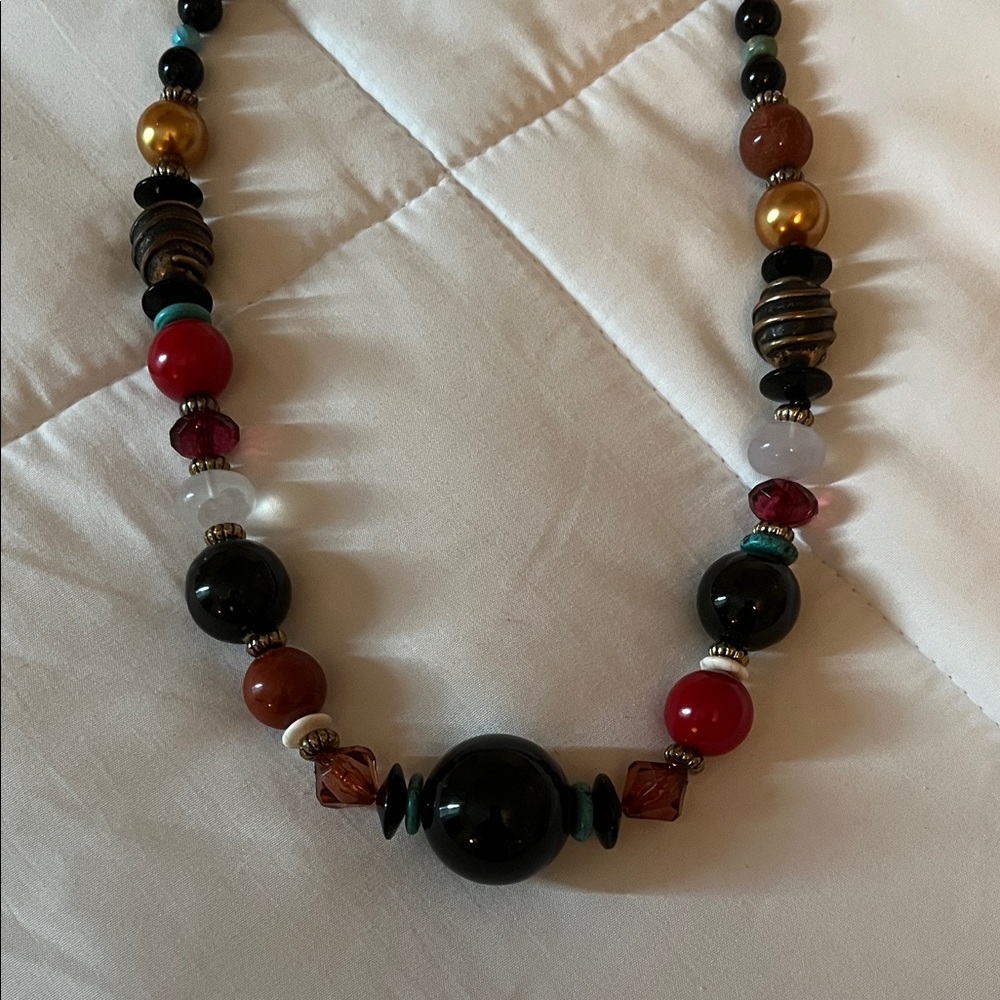 Multicolor Beaded Necklace - image 2